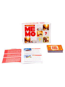 Настольная игра Десятое королевство МЕМО Флаги и столицы /  03596 (50 карточек)